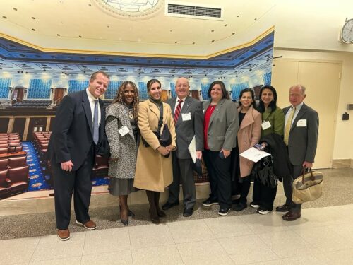 📸 Advocacy Highlight:
A2JC leaders, Ward Coe and Reena Shah, were part of an MSBA contingent that advocated before Congressional leaders to support funding for the Legal Services Corporation (LSC), among other issues, during ABA Days in late March.