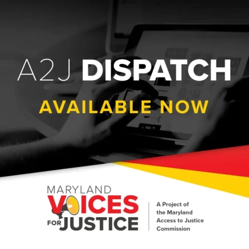 🗞️ New Dispatch Available 🗞️

➡️ In this month’s Dispatch, we highlight our #KeepACE public awareness campaign to protect vital funding for Maryland’s Access to Counsel in Evictions program, announce the launch of our AI & A2J Community of Practice, and share key takeaways from the 2026 ABA National Access to Justice Forum.

➡️ At a local level, we cover Maryland Legal Aid’s new statewide initiative to safeguard essential public benefits, MVLS’s newly released Transfer-on-Death Deed guide, and advocacy efforts surrounding DHS’s punitive green card denial of a local pastor.

➡️ Nationally, we examine the World Justice Project’s latest Rule of Law Index, Texas’s landmark $26.7M investment in rural justice, and insights on how AI tools can help close the civil justice gap.

Visit the link in our bio to read it now!